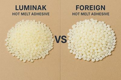 مقایسه چسب‌های گرماذوب لومیناک با نمونه‌های خارجی