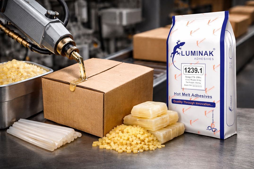 چسب هاتملت بسته‌ بندی؛ راهنمای کامل انواع چسب هاتملت در صنعت بسته‌ بندی